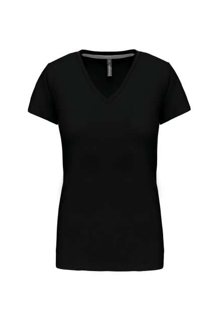 Kariban Ladies' Short-Sleeved V-Neck T-Shirt bedrucken