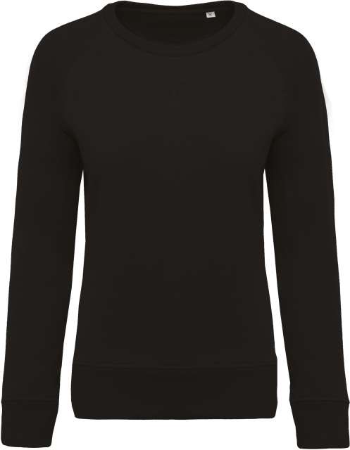 Kariban Ladies’ Organic Cotton Crew Neck Raglan Sleeve Sweatshirt bedrucken