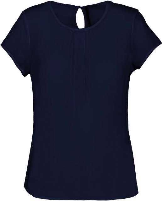 Kariban Ladies' Short-Sleeved Crepe Blouse bedrucken