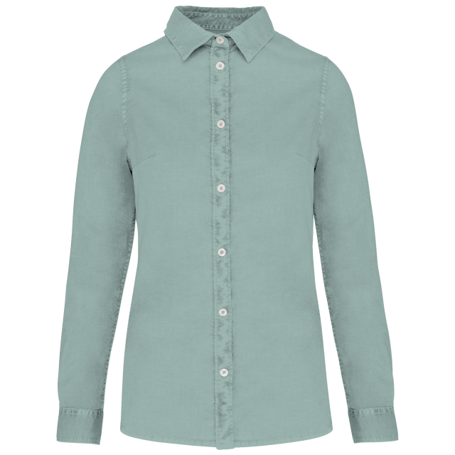 Native Spirit Ladies' Washed Shirt bedrucken
