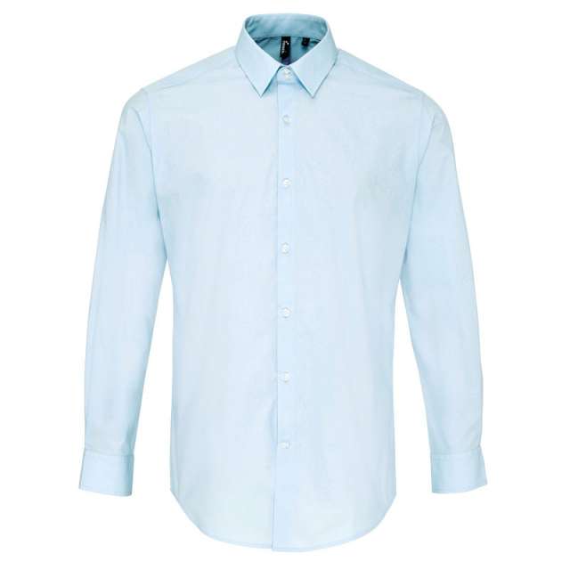 Premier Men's Poplin Supreme Long Sleeve Shirt bedrucken