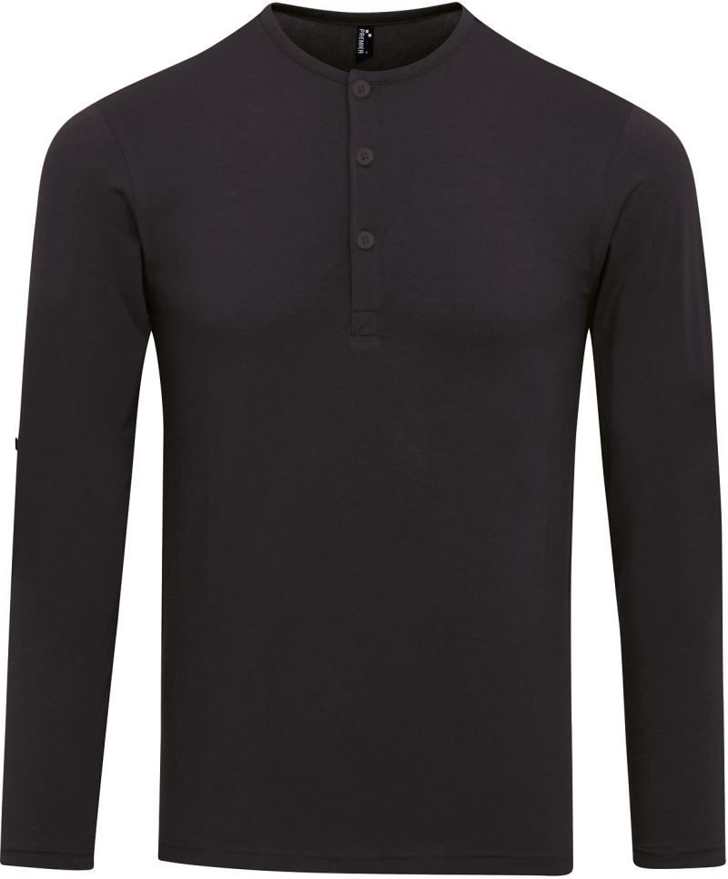 Premier Men's Long John Roll Sleeve Tee bedrucken