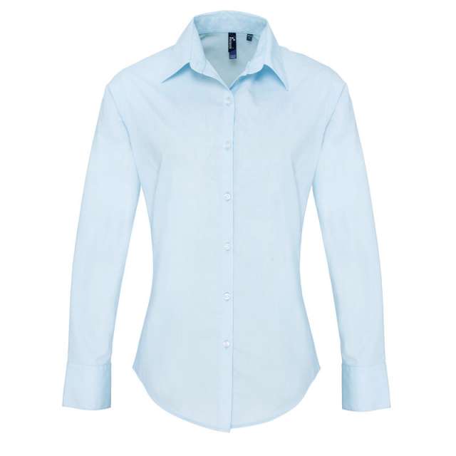 Premier Women's Poplin Supreme Long Sleeve Shirt bedrucken