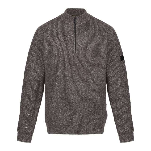 Regatta Solomon Zip-Neck Knitted Pullover bedrucken