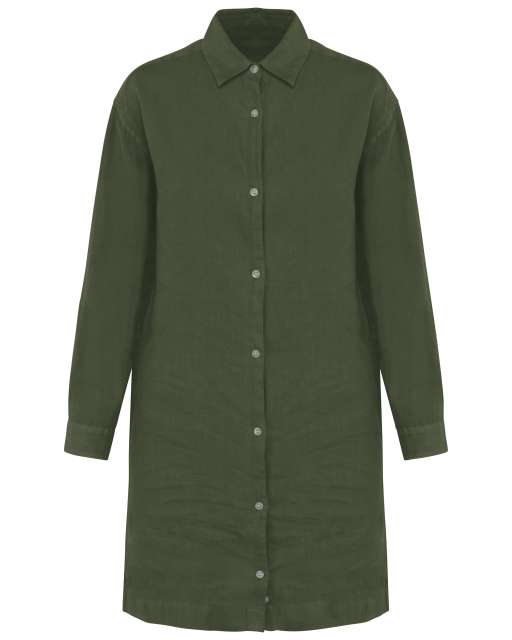 Spasso Ladies' Linen Dress Shirt bedrucken