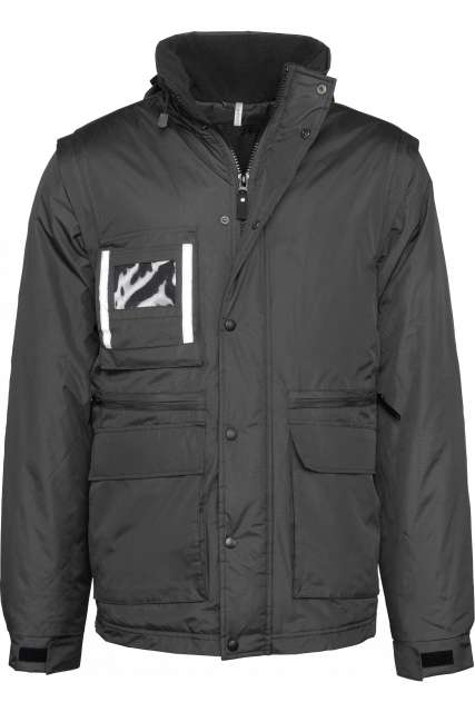 Designed To Work Detachable-Sleeved Workwear Parka bedrucken