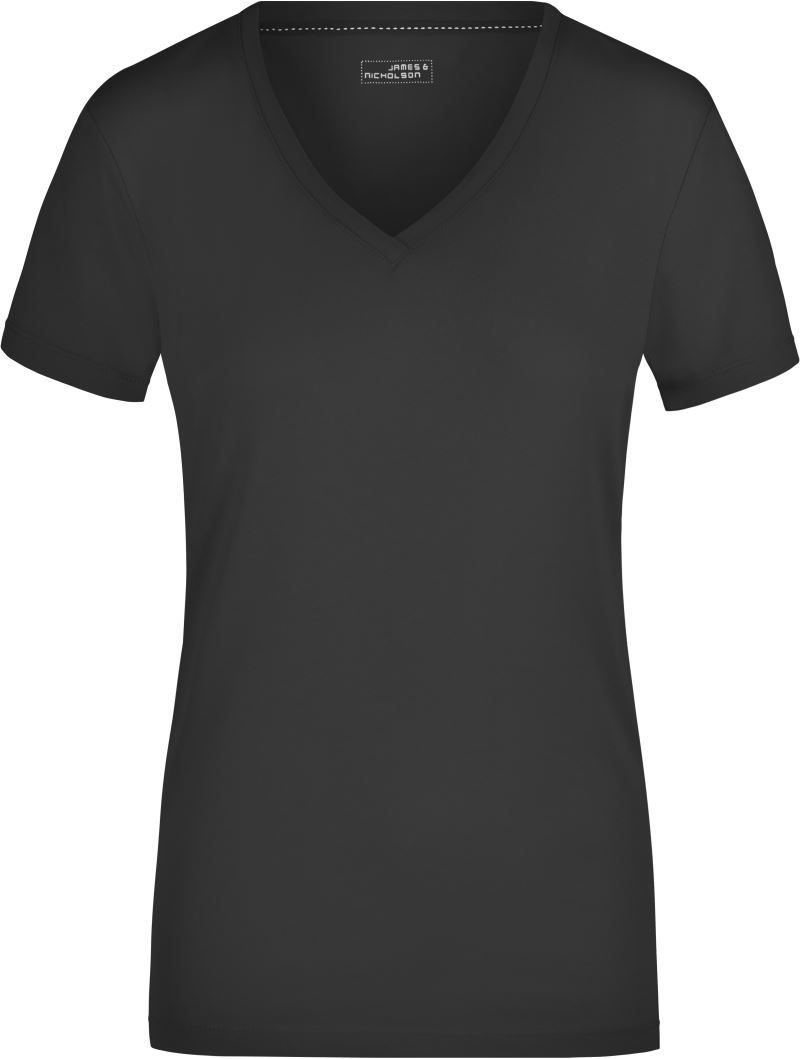 Daiber Damen Stretch V-Ausschnitt T-Shirt JN 928 bedrucken
