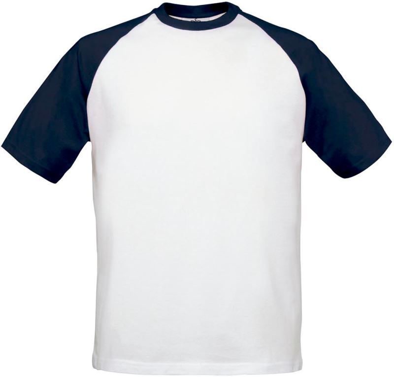 B&C Raglan Kontrast T-Shirt Base-Ball bedrucken