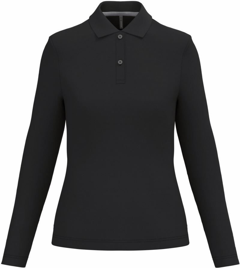 Kariban Damen Piqué Polo langarm K 244 bedrucken