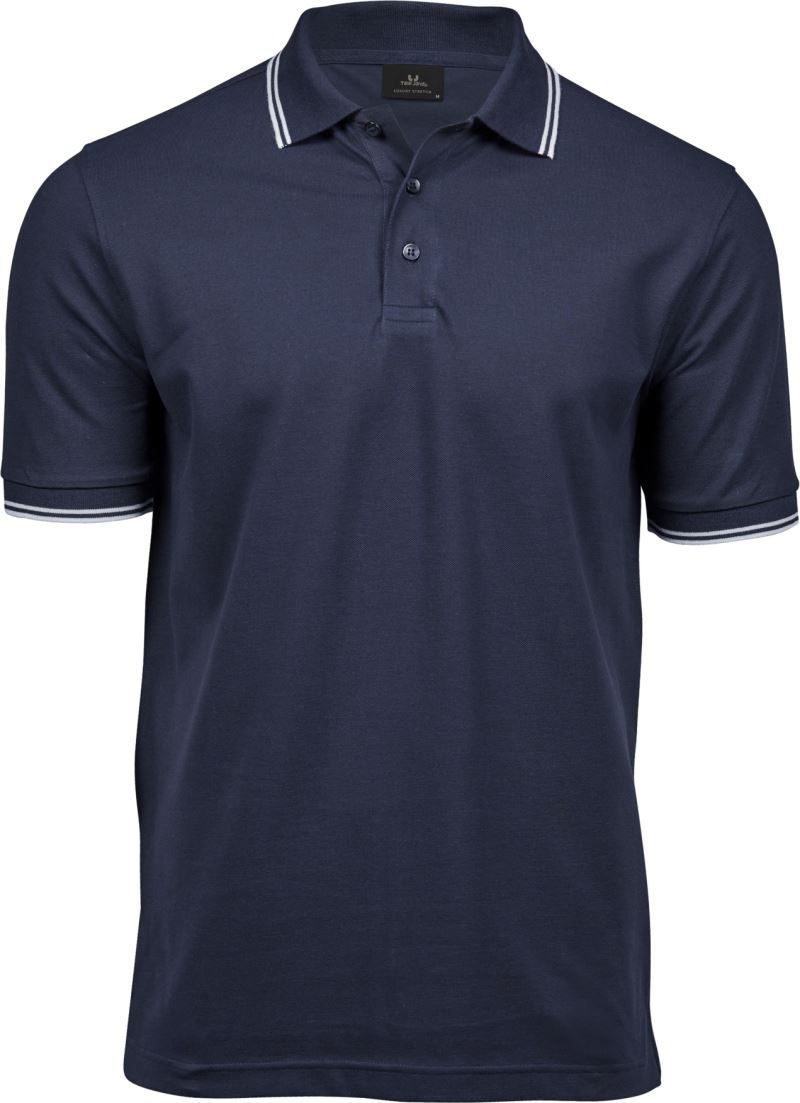 Tee Jays Herren Stretch Piqué Polo "Stripe" TJ 1407 bedrucken