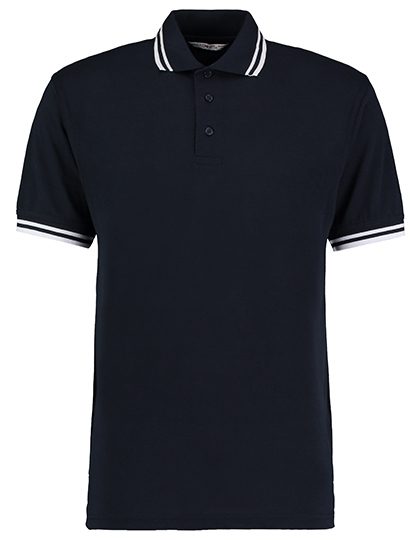 Kustom Kit Herren Kontrast Piqué Polo KK 409 bedrucken