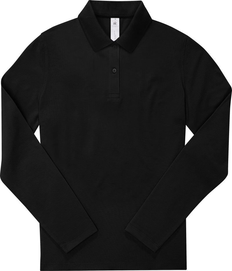 B&C Damen Piqué Polo langarm My Polo 180 LSL /women bedrucken