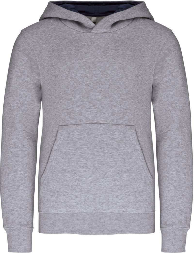 Kariban Kinder Kontrast Kapuzen Sweater K 453 bedrucken