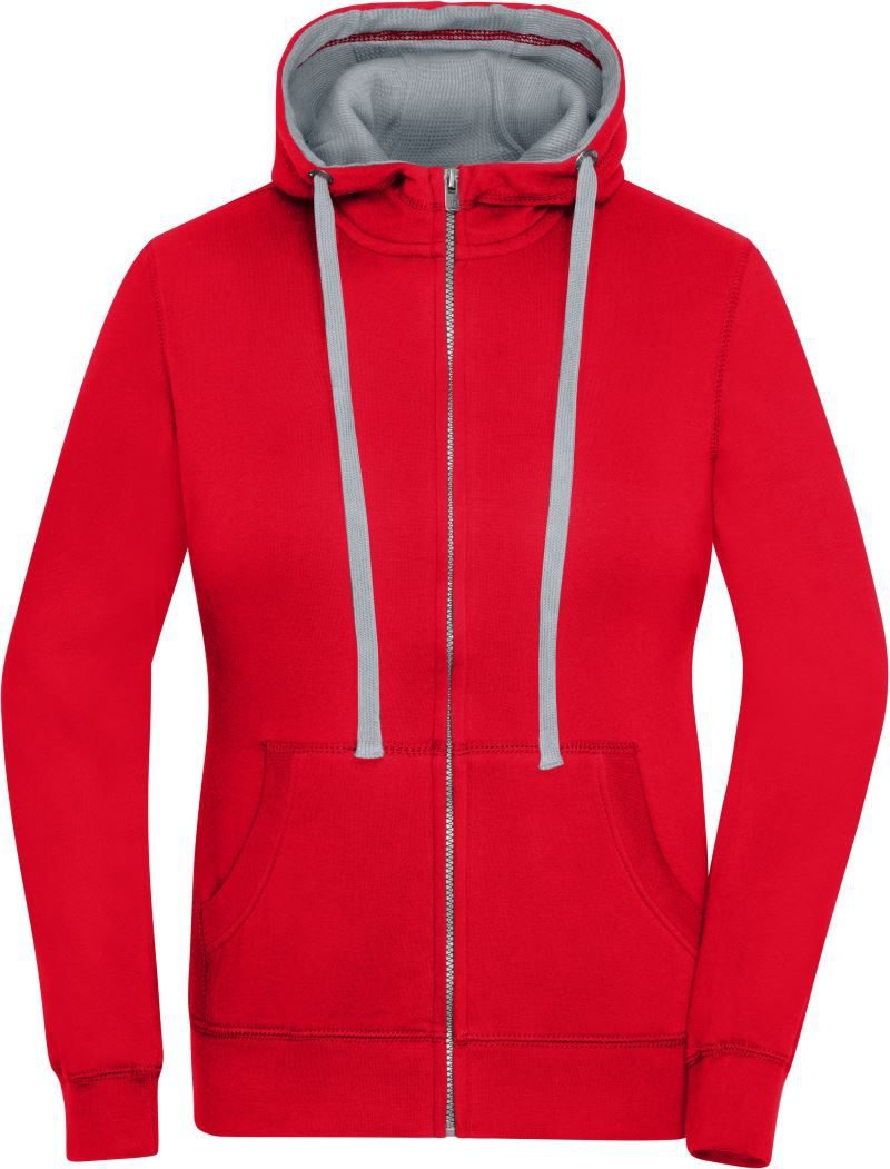 Daiber Damen Kapuzen Sweatjacke "Lifestyle" JN 962 bedrucken