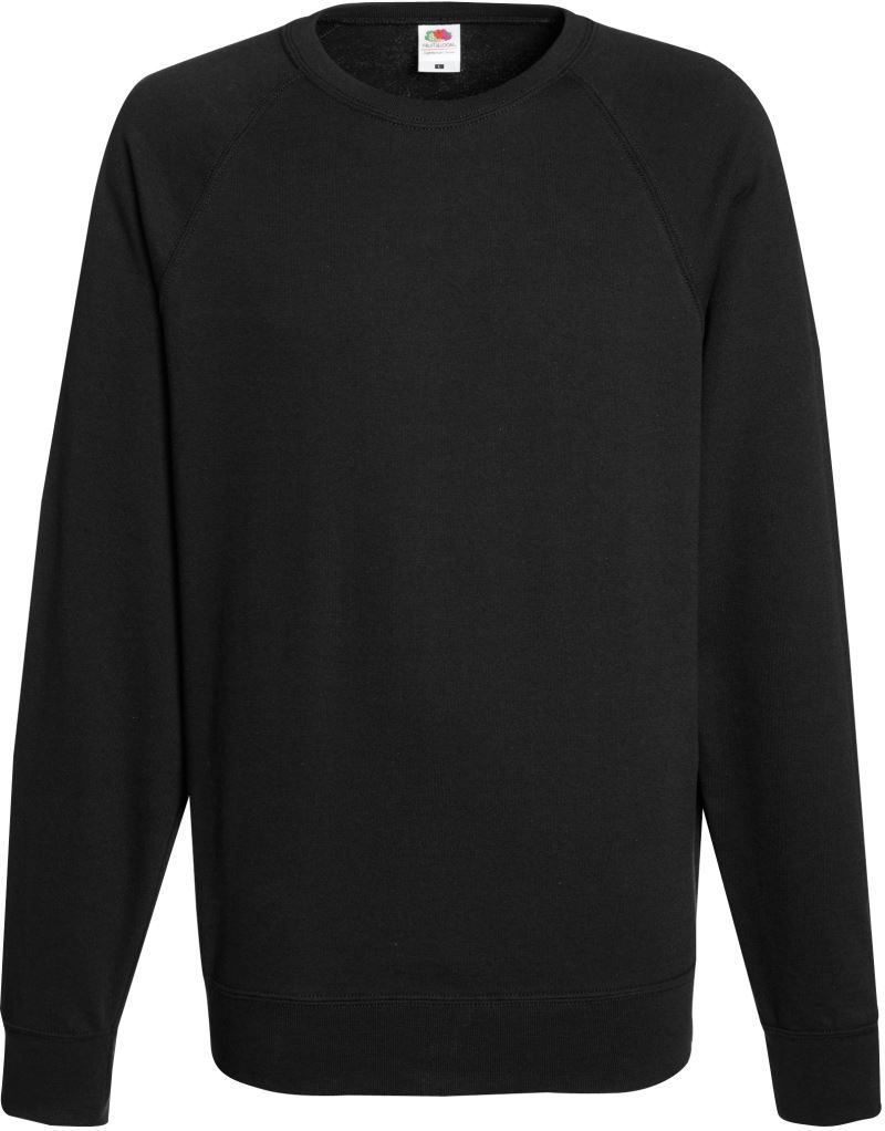 Fruit of the Loom Herren Raglan Sweater Lightweight Raglan Sweat bedrucken