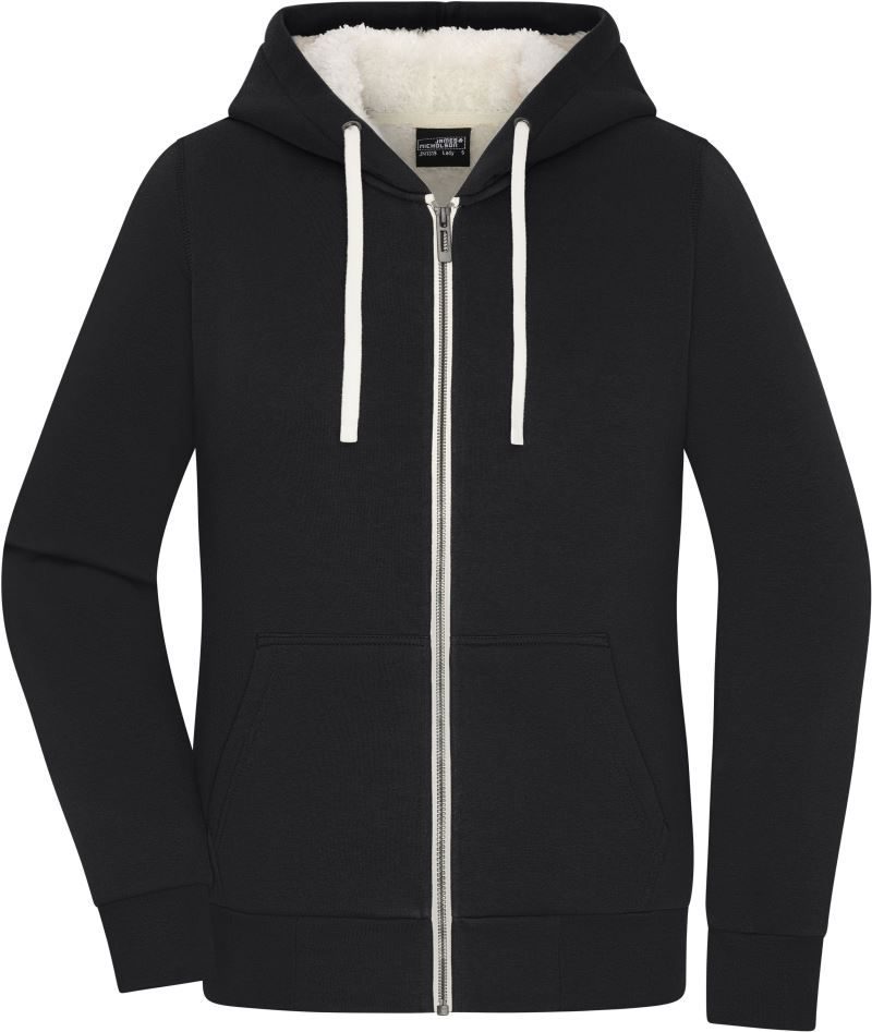 Daiber Damen Kapuzen Sweatjacke " Sherpa " JN 1319 bedrucken