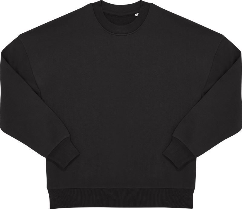 B&C Schwerer Oversize Unisex Sweater Influence Crew bedrucken