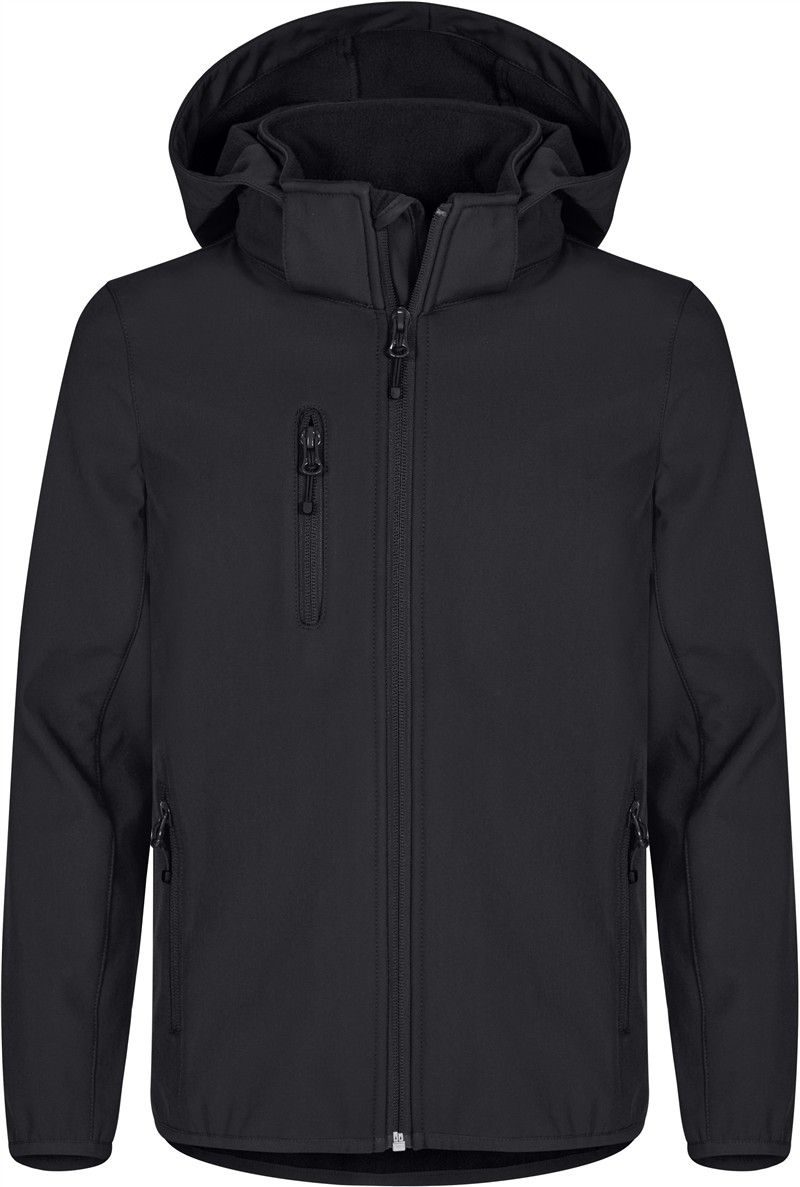 Clique Kinder 3-Lagen Kapuzen Softshell Jacke Classic Softshell Jkt Jr bedrucken