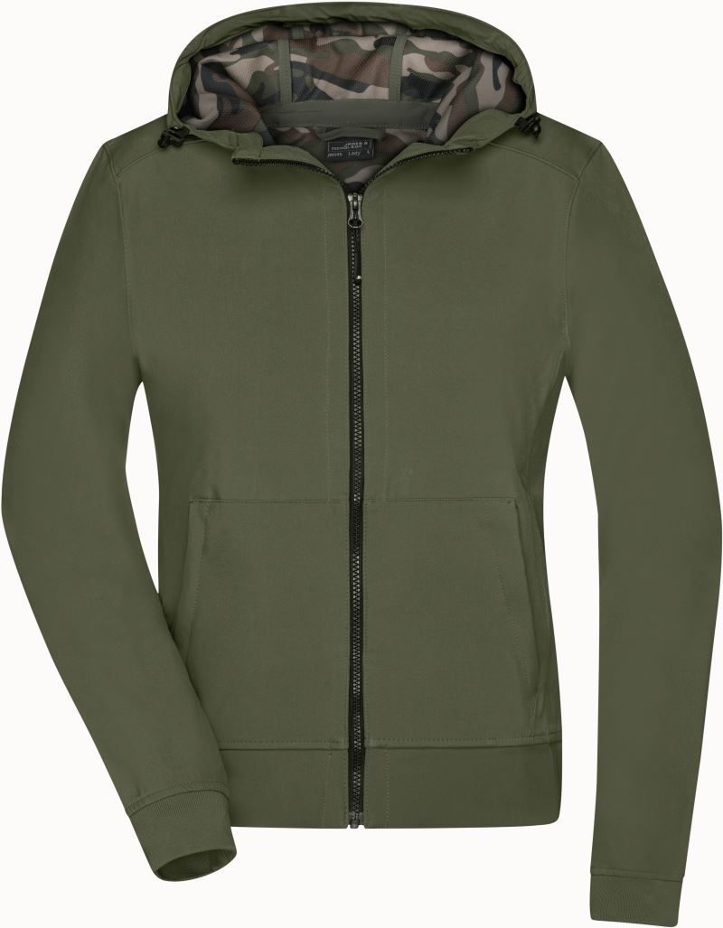 Daiber Damen 2-Lagen Kapuzen Softshell Jacke JN 1145 bedrucken