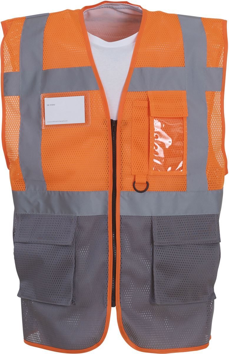 Yoko Hi-Vis Mesh Warnweste HVW 820 bedrucken