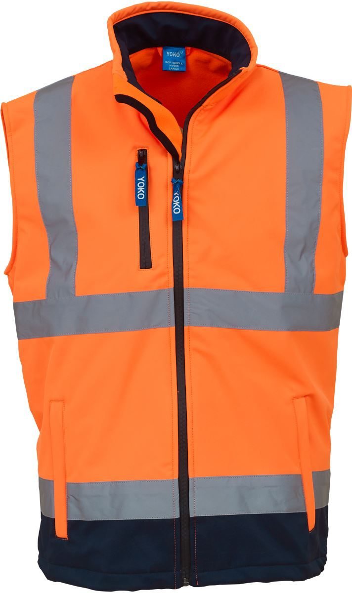 Yoko Hi-Vis Softshell Gilet HV 006 bedrucken