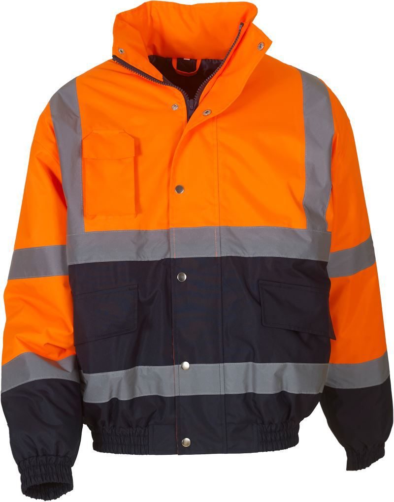 Yoko Hi-Vis Bomber Jacke HVP 218 bedrucken
