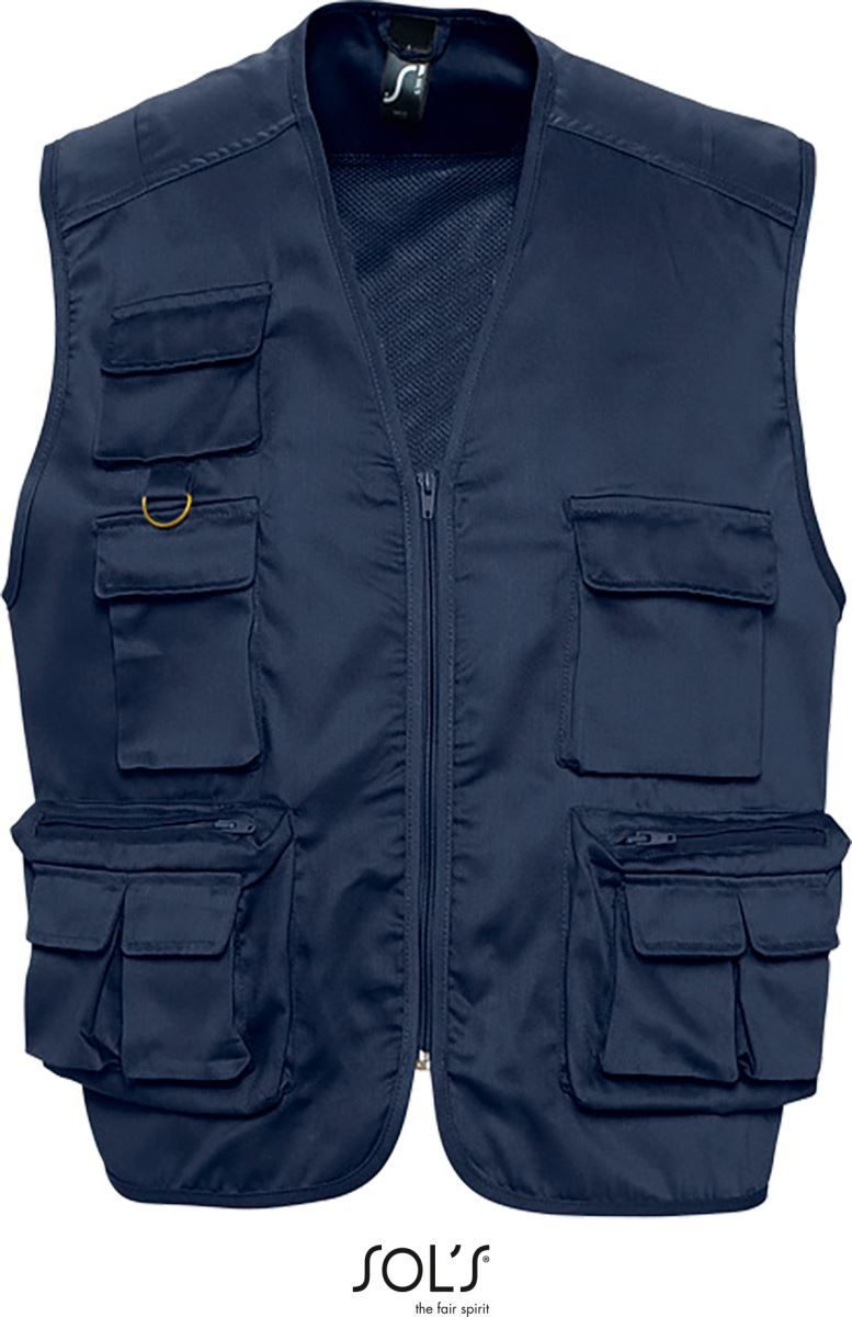 SOL'S Unisex Safari Gilet Wild bedrucken