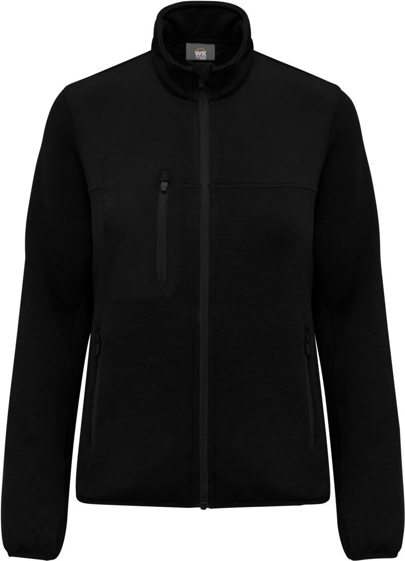 WK Damen Workwear Strickfleece Jacke WK 9109 bedrucken