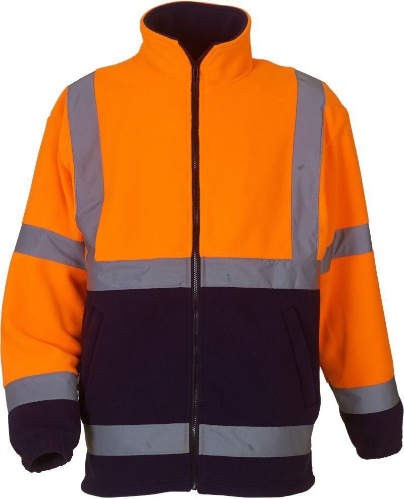 Yoko Hi-Vis Fleece Jacke HVK 08 bedrucken