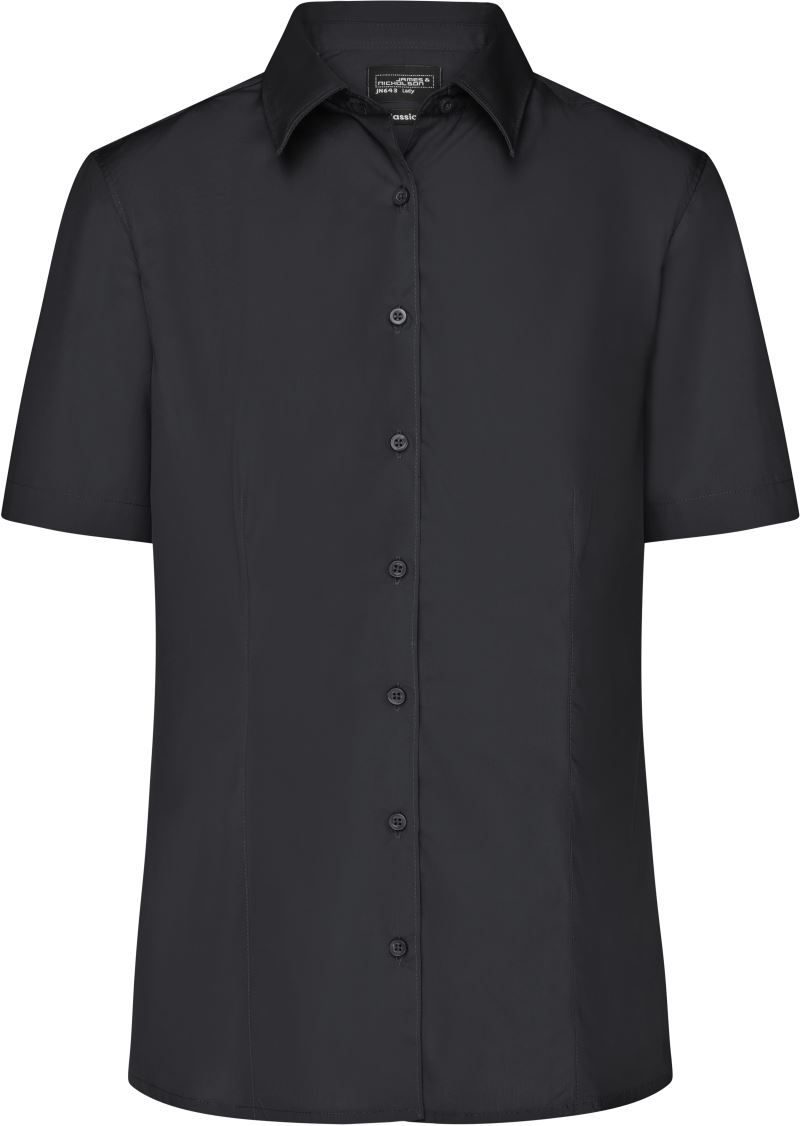 Daiber Popeline Business Bluse kurzarm JN 643 bedrucken