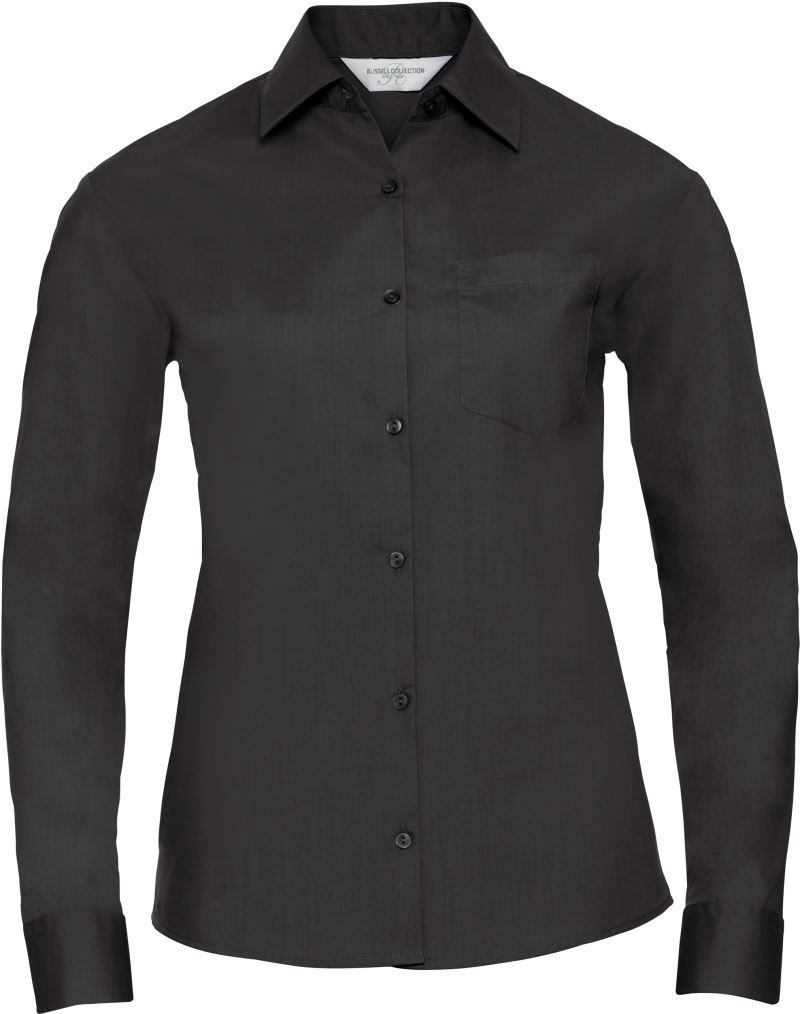 Russell Athletic Popeline Bluse langarm 934F bedrucken