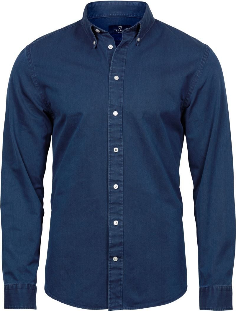 Tee Jays Denim Twill Hemd langarm TJ 4002 bedrucken