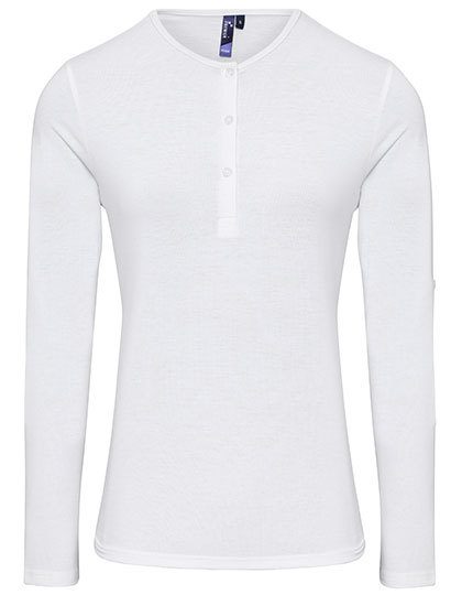 Premier Workwear Women´s Long-John Roll Sleeve Tee PR318 bedrucken