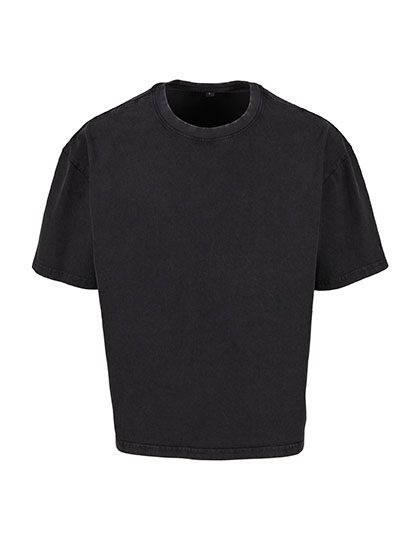 Build Your Brand Vintage Cropped Heavy Oversize Tee BY435 bedrucken