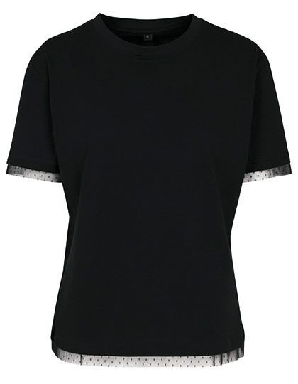 Build Your Brand Ladies´ Laces Tee BY124 bedrucken