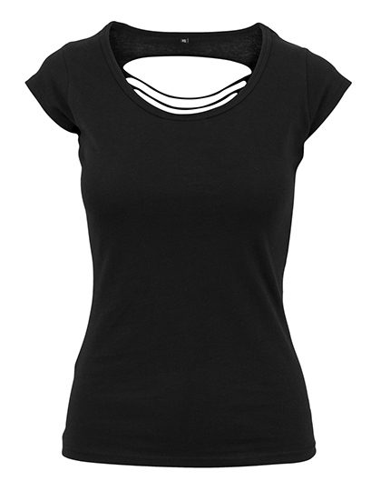 Build Your Brand Ladies´ Back Cut Tee BY035 bedrucken