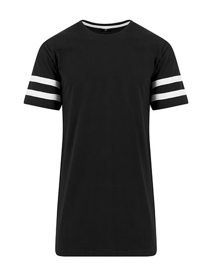 Build Your Brand Stripe Jersey Tee BY032 bedrucken
