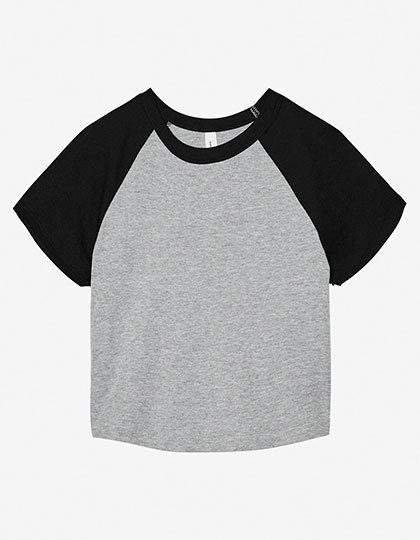 Bella+Canvas Women´s Micro Rib Raglan Baby Tee 1201 bedrucken