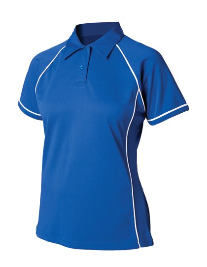 Finden+Hales Ladies´ Piped Performance Polo LV371 bedrucken