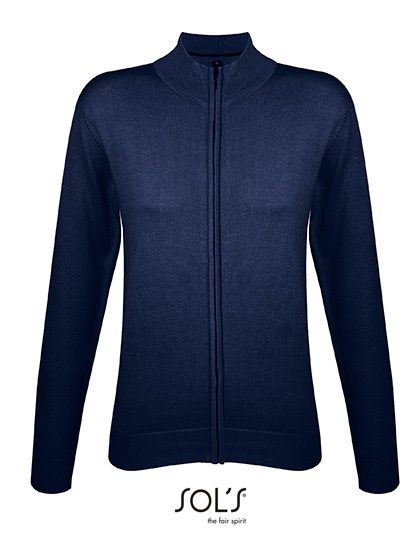 SOL´S Women´s Zipped Knitted Cardigan Gordon 00550 bedrucken