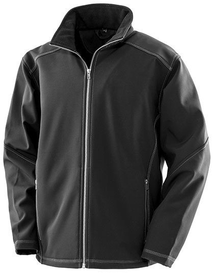 Result Workguard Men´s Treble Stitch Softshell Jacket R455M bedrucken