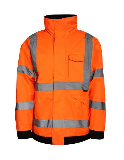 Korntex Hi-Vis Light Rain Jacket Kaunas KXRLJ bedrucken