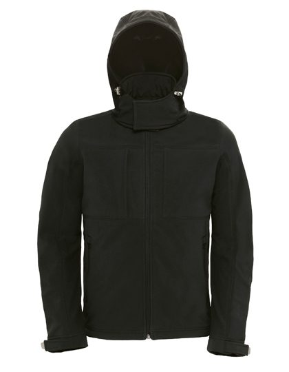 B&C COLLECTION Men´s Hooded Softshell JM950 bedrucken