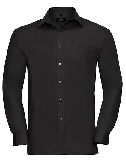 Russell Athletic Collection Men's Long Sleeve Classic Pure Cotton Poplin Shirt R-936M-0 bedrucken