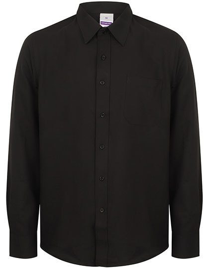 Henbury Men´s Wicking Long Sleeve Shirt H590 bedrucken