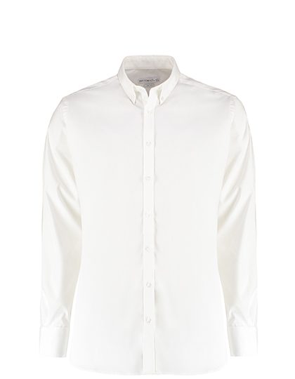 Kustom Kit Men´s Slim Fit Stretch Oxford Shirt Long Sleeve KK182 bedrucken