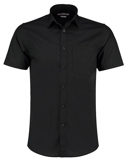 Kustom Kit Men´s Tailored Fit Poplin Shirt Short Sleeve KK141 bedrucken