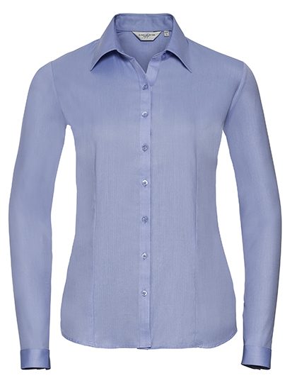 Russell Athletic Collection Ladies' Long Sleeve Tailored Herringbone Shirt R-962F-0 bedrucken