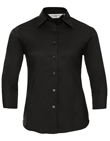 Russell Athletic Collection Ladies' Long Sleeve Classic Pure Cotton Poplin Shirt R-946F-0 bedrucken