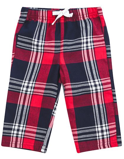 Larkwood Baby Tartan Trousers LW083 bedrucken